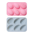 2-Pack Easter Egg Mold Set for Baking Easter Treats Chocolate, Cake, Jelly, Fudge, Pudding - style: Easter Egg Shape