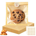 100Pcs Cookie Bags with Seal, Premium Cookie Packaging Bag 5.7 * 6.5 - size: 5.7*6.5