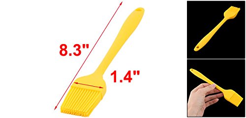 uxcell Silicone Family Bakery Cookie Cake Baking Tool Cream Butter Pastry Brush Yellow - color: Yellow