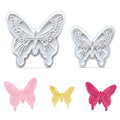 KALAIEN 2pcs Butterfly Sugarcraft Cookie Cutters