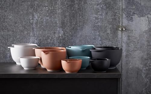 Rosti Margrethe Mixing Bowl Set with Lids, 2L/3L, Pebble White - color: Pebble White-Bowl/2