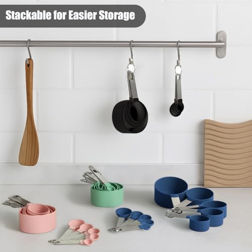 Measuring Cups and Spoons Set - color: Black