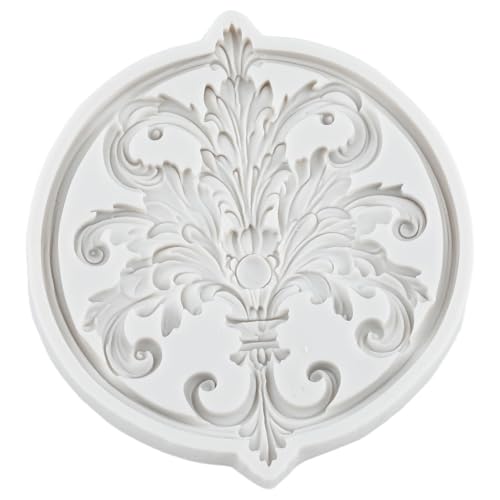 Baroque Scroll Fondant Silicone Mold - color: Style ZR