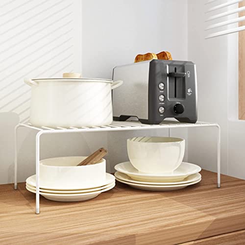 Orgneas Expandable Cabinet Shelf Organizer Rustproof Metal Shelf Riser - color: Expandable 2 Sets