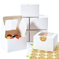 Cookie Boxes with Window 4.5x4.5x3 Inch-50 Pack