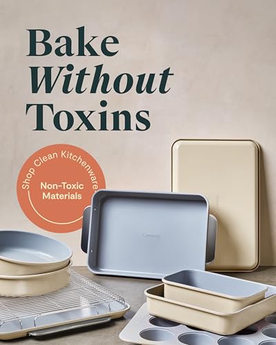 Caraway 11-Piece Non-Stick Ceramic Bakeware Set - color: Black, size: 11 Pieces