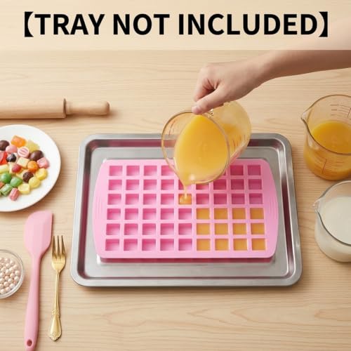 54 Cavity Square Silicone Candy Molds Set Of 2