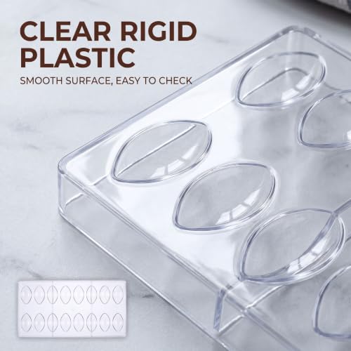 16 Grid Chocolate Candy Mold PC Polycarbonate Chocolate Making Mould with Scraper (Water Drop Shape) - color: Water Drop Shape