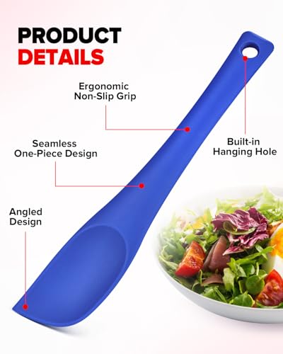 Silicone Spatula Scraper Set, Food Grade Rubber Spatulas, 3 Pack (11.3inch) - size: 11.3 inch
