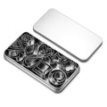 30PCS Mini Stainless Steel Cookie Cutters Set with Storage Tin