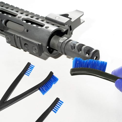 Boao 20 Packs Double-Ended Gun Cleaning Brushes 7 Inch, Blue - color: Blue