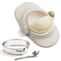 Empanada Maker Press, 5 Inch Extra Large Dumpling Maker Set - color: White, size: 5"