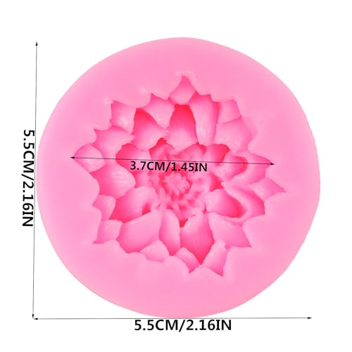 Chrysanthemum Flower Silicone Mold Flower Chocolate Fondant Molds - color: Style M