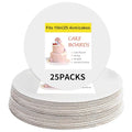 Yeplan 25 Packs White Cake Boards, 10 Inch Food-Grade Round Cake Board - color: Cake Board-25 Packs