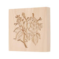 uxcell Cookie Stamp Wooden Cookie Cutter Baking Tools Rose