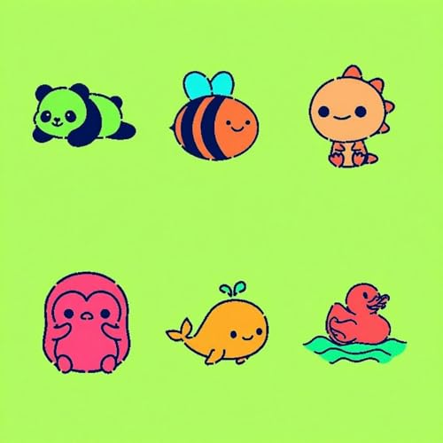 Reusable Animals PYO Cookie Stencil Paint Your Own Custom Design Unique Cookies Stencils Creates Custom Coloring Pages Designs, Perfect for Kids, Parties, and Bakers.Detailed Designs (Animals) - style: Animals