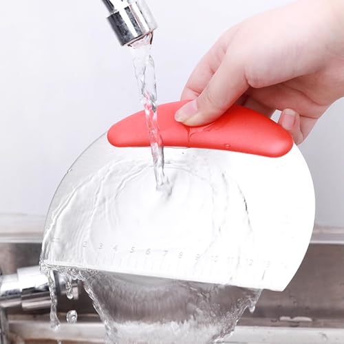 Stainless Steel Bench Scraper - Dough Cutter, Pastry Blade with Dual Side Scale, Baking Supplies Kitchen Tool - color: Red