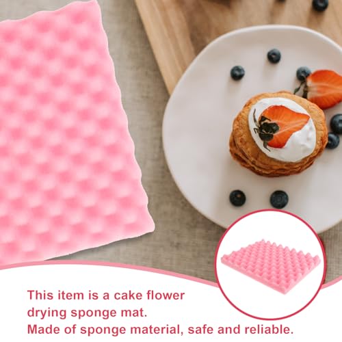 Luxshiny Fondant Flower Drying Tray 2 X Sponge Pads 9.84 X 7.48 X 0.78 in