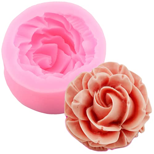 ZiXiang Flower Silicone Mold Rose Flower Silicone Fondant Molds Set Of 4 - color: Style C