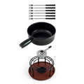 Swissmar Ticino Cast Iron Cheese Fondue Set, 9-Piece, 2 Liter, Green Color - color: Green