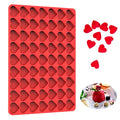 Heart Silicone Molds for Gummy, Candy, Chocolate, Homemade Treats - color: Red Heart