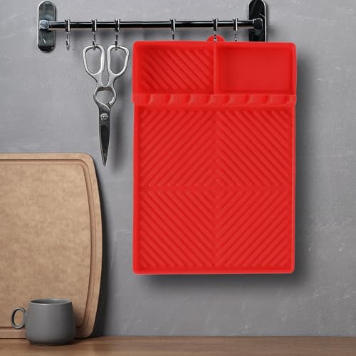 Find law Silicone Tools Mat for Griddle & Kitchen Countertop - color: Red