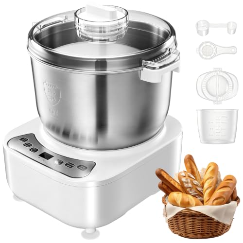 SakerPlus Electric Dough Maker with 7L Large Capacity (white)