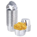 50 Pcs Silver Cupcake Baking Cups 3.5Oz Disposable Cupcake Liners - color: Silver