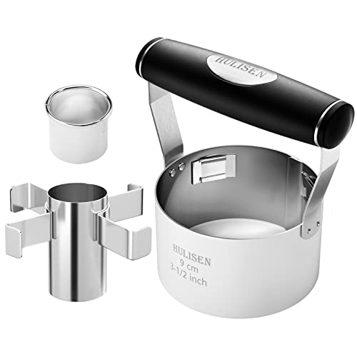 HULISEN 3.5 inch Donut Cutter with Removable Center & Hole, Stainless Steel - size: 3.5'' Round with Removable Center