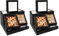 Bakepacker 20pcs Black Pie Boxes 12x12x3 inches Easy Assemble Macaroon Cookie Boxes Bakery Boxes with Window for Bakery (Auto-pop Up) (Pack of 2) - color: Black, size: 20 Pcs/ 12*12*3" (Pack of 2)