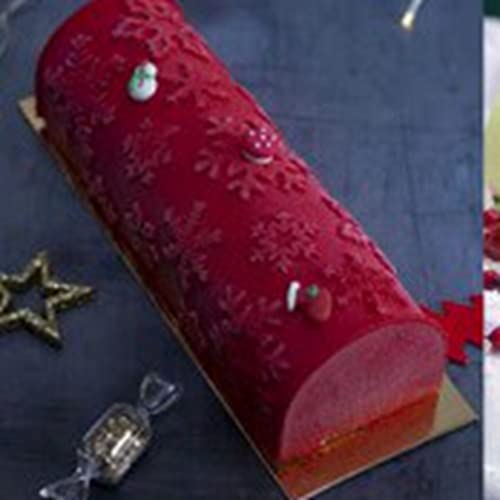 Christmas Snowflake Pattern Kit Set Texture Mat Silicone Cake Mold Mousse Dessert Bakeware Tools