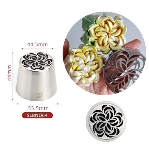 1 Piece Stainless Steel Extra Large Spiral Swirl Flowers Icing Tip