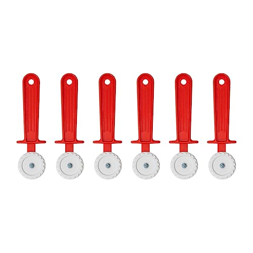 Pasta Cutter Wheel - Dough Cutter - Fluted Pastry Wheel Plastic - Roller Tool for Pasta, Ravioli with Plastic Handle, 6 Pcs, OFXDD