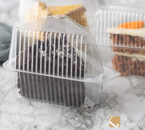 High-Dome Cake Slice Containers with Lids, 20-Pack