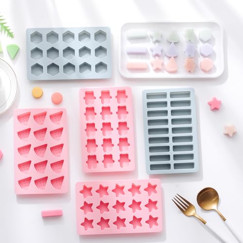 2-Pack Watermelon Shape Candy & Chocolate Silicone Molds, Non-stick, Pink - size: Watermelon