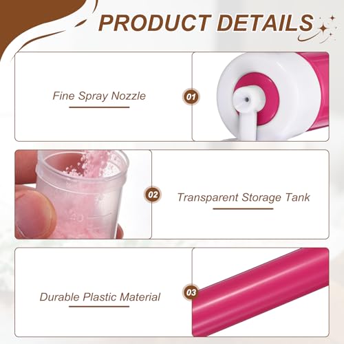 uxcell 2Pcs Manual Air Brush Cake Decorating Cake Air Brush Kit Red - color: Red/Purple