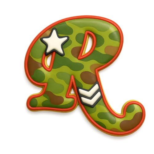 Mighty Gadget Fancy Cursive Letter A to Z Cookie Cutter - 4" Tall Alphabet Baking Mold (Random Color) (R) - color: R