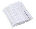 ONLYKXY 500pcs Kraft Paper Twist Ties Plant Ties 4inch Reusable Bread Twist Ties cake pop ties Cable Ties Candy Ties for Bags (White) - color: White