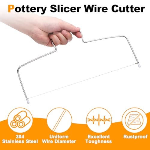 HARFINGTON Pottery Slicer Clay Cutter Wire Ceramic Cutting Tool