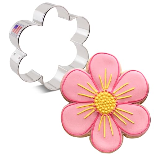 Ann Clark Scalloped Edge Flower Cookie Cutter, 3-3/4" Made in USA