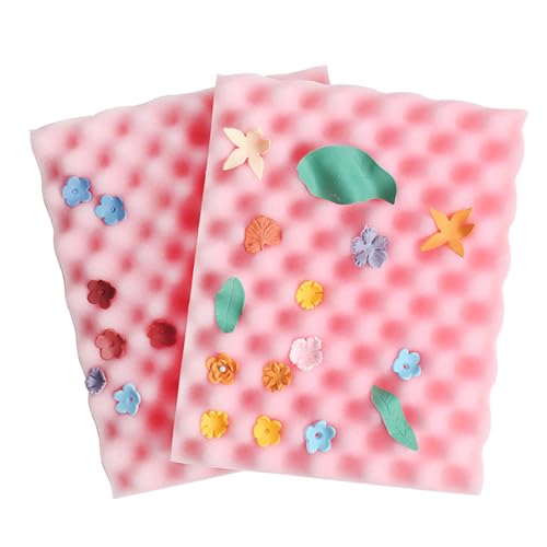 2Pcs Fondant Sugar Flower Drying Wavy Foam Mat