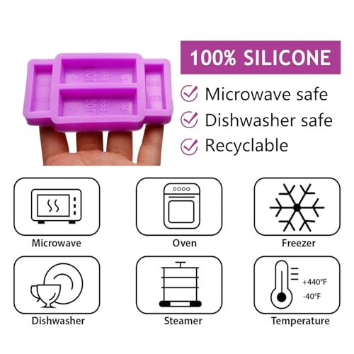Gold Bar Silicone Fondant Molds Cake Decoration Chocolate Molds for Crafts Birthday Party Candy Cookies Gum Epoxy Resin Polymer Clay Set of 2