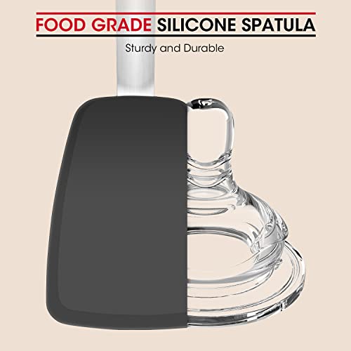 Unicook 2-Piece Silicone Spatula Set, Food Grade Turner, Small and Medium - size: Small + Medium
