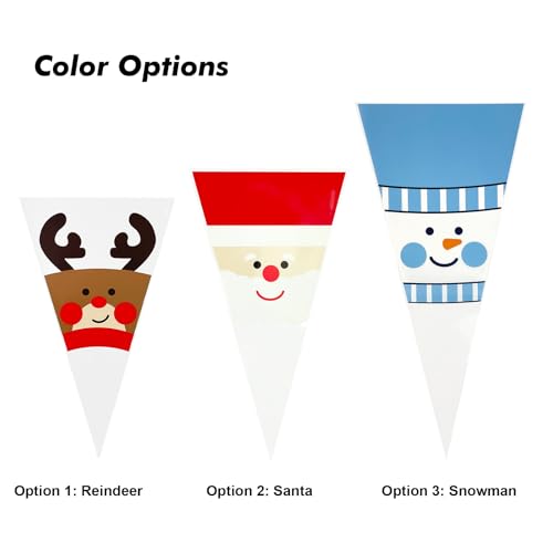 EKAPACKAGING 6x10in Christmas Reindeer Food Bags with Ties, 50Pcs - color: Reindeer, size: 6X10 INCHES