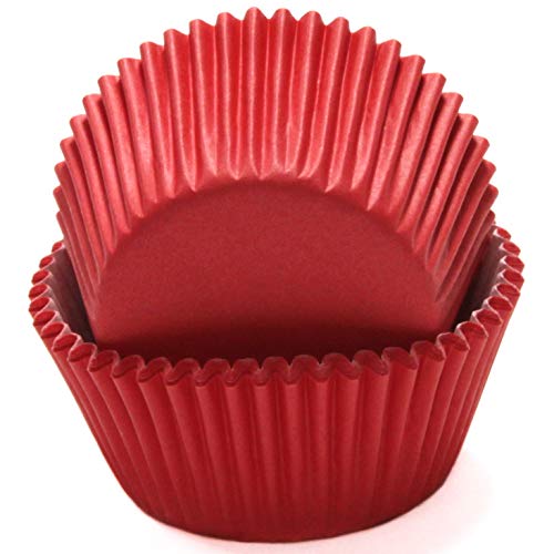 Chef Craft Classic Cupcake Liners, 50 count, Bright Red - color: Bright Red, size: 50 count