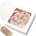 Bakepacker 8"x8"x5" Cake Boxes with Cake Boards 36 Sets - color: White, size: 36Sets,8"x8"x5"