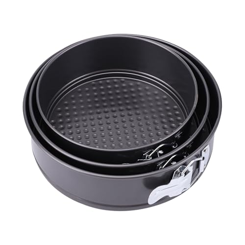 Springform Pan, Nonstick Cake Pan, Round cheesecake pan with leak-proof non-stick bottom removable bakeware.3 pieces 3 sizes, 7" 8" 9" for Cakes, Cheesecakes, Pizzas and Quiches. - size: 7+8+9.5 Inches