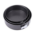 Springform Pan, Nonstick Cake Pan, Round cheesecake pan with leak-proof non-stick bottom removable bakeware.3 pieces 3 sizes, 7" 8" 9" for Cakes, Cheesecakes, Pizzas and Quiches. - size: 7+8+9.5 Inches