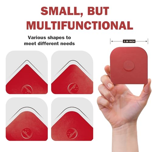 Pan Scraper, 5 Pcs Pot & Dish Scraper Plastic, Sturdy Scraper Kitchen Tool - color: Red, size: 5 Pcs