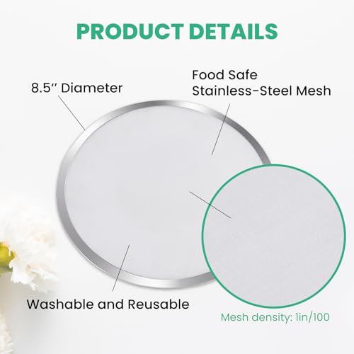 Cookie Stencil Screen, Tool for Cookie Stenciling & Airbrushing, Use on Its Own or with a Cookie Stencil Holder, Cookie Decorating Supplies, Made with Food-Safe Stainless Steel
